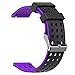 MORETEK Quick Release Watch Band Silicone Sport Wrist Bands Women Men Strap for Smartwatch 18mm 20mm 22mm