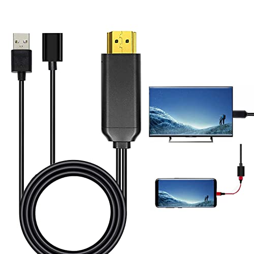 USB to HDMI Cables Adapter with Charging Port,1080P iPhone to HDMI