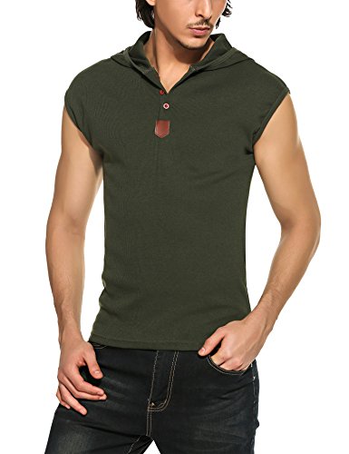 Coofandy men s casual hooded sleeveless tank tops, larg…