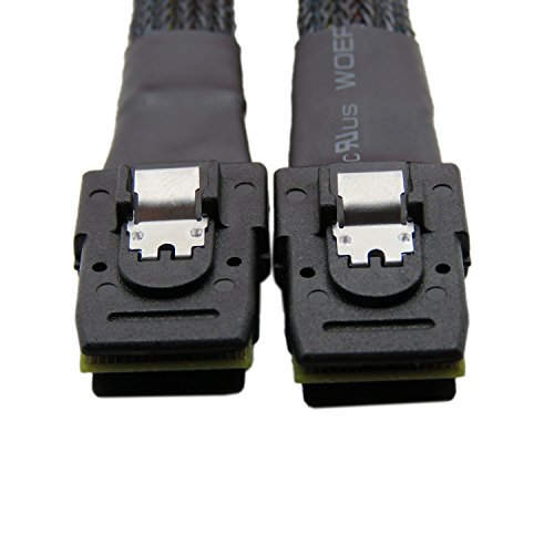 CableDeconn 0.7M Internal Mini SAS 36-Pin to SFF-8087 Cable - Black - Thumbnail 3