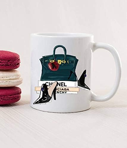 Fashion Illustration Mug Chanel Illustration Fashion Illustration Cup Fashion Illustration Chanel Chanel Art-11OZ Coffee Mug