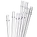 Dakoufish 7 Inch Clear Reusable Plastic Drinking Straws for 10 oz & 12 oz Short Mini Jar/Tumbler,Set of 12 Straws with Cleaning Brush (7inch, Clear)