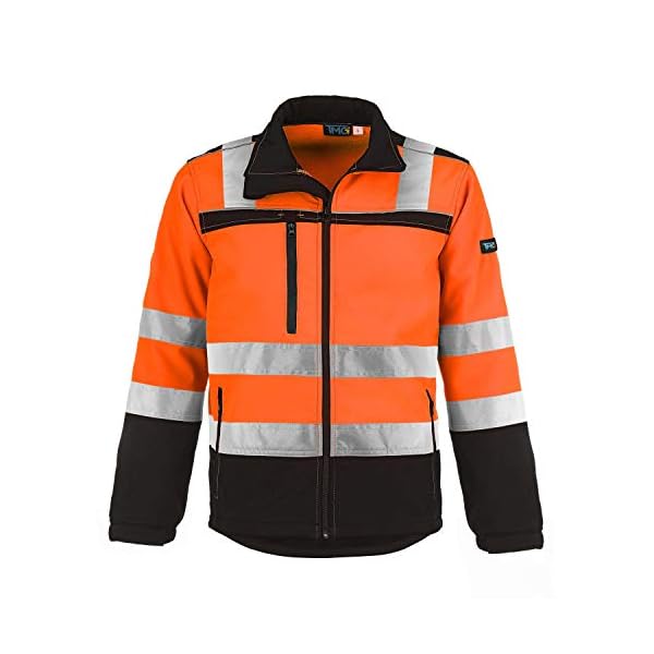 TMGÂ® Warnschutzjacke fÃ¼r Herren | strapazierfÃ¤hig | gefÃ¼tterte Arbeitsjacke Klasse 2
