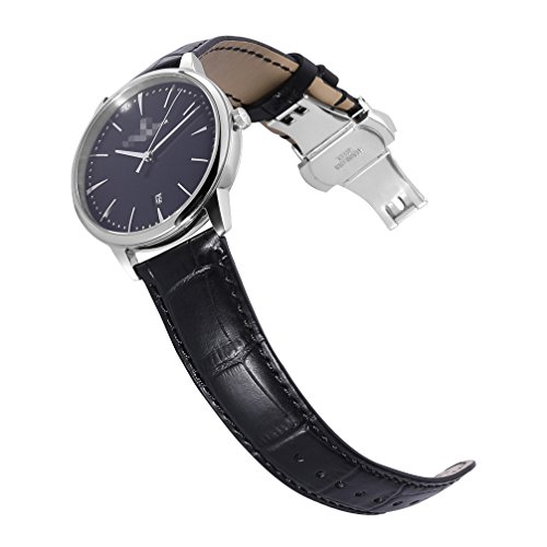 Watch Band Leather Strap Replacement 14mm 16mm 18mm 19mm 20mm 21mm 22mm 24mm Calf Wrist Watchband Deployment Buckle Deployant Clasp CHIMAERA