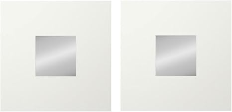 Ikea Malma White Decorative Wall Mirror Wood 2 Mirrors Amazon