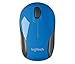 Wireless Mini Mouse M187, Pocket Sized Portable Mouse for Laptops - Blue/Black(Renewed)