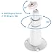 iAbler For Netgear Arlo Smart Security Wall Mount, Aluminum Never Rust Security Camera Mount for Arlo Cam and Arlo Pro / Arlo Go / Arlo Baby Adjustable Indoor Outdoor Mount [2 Pack] White