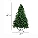 CHEERSON 7.5'Premium Christmas Pin Tree, Durable, Easy-Assembly Artificial Evergreen Christmas Tree with Solid Metal Legs