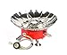 Portable Camping Gas Stove, WILLOR Windproof Backpacking Butane &Propane Stove Lightweight Camping Cooking Burner with Piezo Ignition and Adjustable Valve for Outdoor Camping Hiking