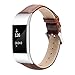 Fitbit Charge 2 Bands, Benuo Genuine Leather Replacements, Premium Wristbands with Sturdy Adapter and Metal Buckle for Fitbit Charge 2 (Brown)