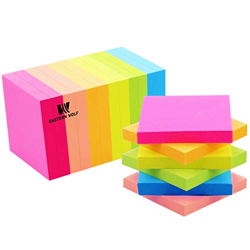 Sticky Notes 3x3 Self-Stick Notes Bright Multi Colors Pink Sticky Notes 12 Pads 100 Sheet/Pad (12) - Thumbnail 6