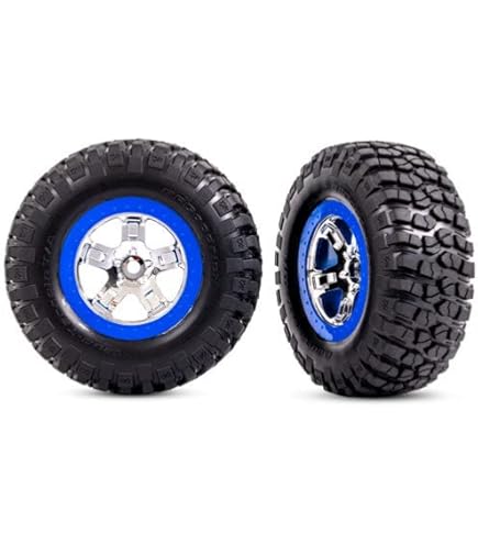x@0@x ギルダス Amazon.com: Traxxas Tires and Wheels Assembled Blue Beadlock