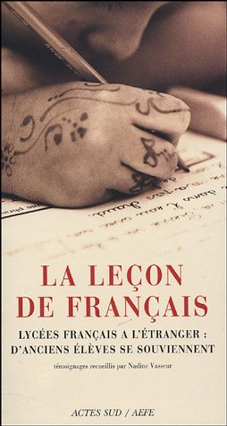 La  leçon de français
