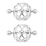 Maggie 1 Pair Chic Surgical Steel Crystal Nest Nipple Bar Ring Shield Barbell Body Jewelry