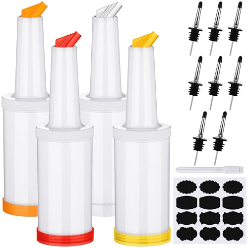 Ruisita 4 Pack 34oz Pour Bottles