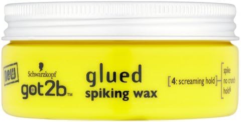 got2b Glued Spiking Wax 75 ml, Spiking Wax with Ultra Strong Hold, for Moldable Tough Looks, With Screaming Hold, Vegan Formula