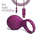 SVAKOM Tyler Vibrating Penis Ring Vibrator Rechargeable Sex Toy Powerful Cock Rings Full Silicone for Male or Couples (Violet)
