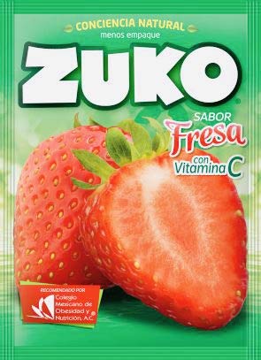 3 x zuko fresa no sugar needed drink mix packs 15g each