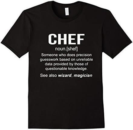 Mens Funny Chef Meaning Shirt - Chef Noun Definition XL Black