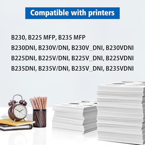 ASEKER Cartuccia Toner Rigenerata con Nuovo Chip 3000 Pagine Alta Capacità per Xerox B230 B225 B235 B230dni B225dni B235dni Stampanti Sostituisce 006R04399 006R04400