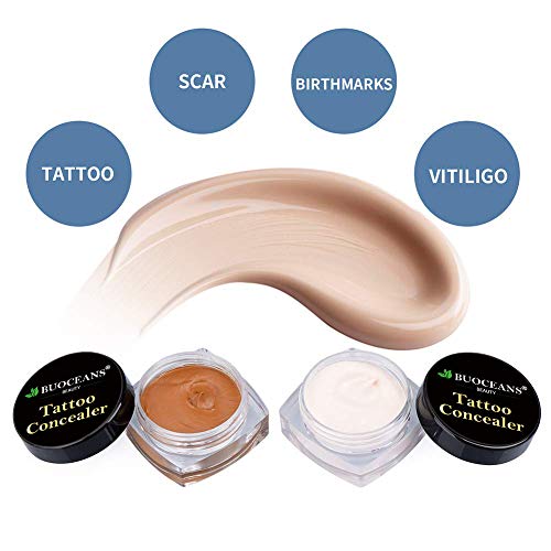 Tattoo Concealer, Makeup Concealer, Scar Concealer, Pro Concealer, Professional Waterproof Concealer Set, Cover Tattoo/ Scar/ Birthmark/ Vitiligo/ Bruise/ Acne, Tattoo Cover up Makeup/Body Concealer