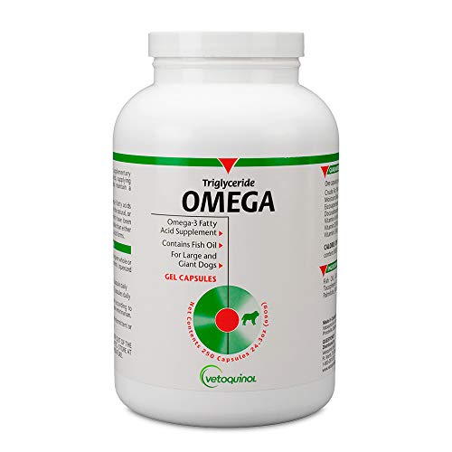 Vetoquinol Triglyceride Omega Dog Supplement Capsules