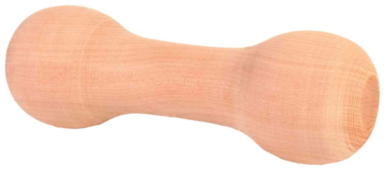 Trixie Rounded Wooden Retrieving Dumbbell, 125 g