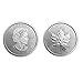 2025 - Lot of (25) 1 oz Canadian Maple Leaf Silver Coins Brilliant Uncirculated with Certificates of Authenticity $5 Seller BU
