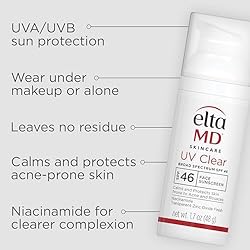 Bundle of EltaMD UV Clear Face Sunscreen SPF 46