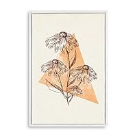 Framed Canvas Wall Art Modern Geometric Pattern Canvas Prints Home Artwork Decoration for Living Room,Bedroom - 16x24 inches