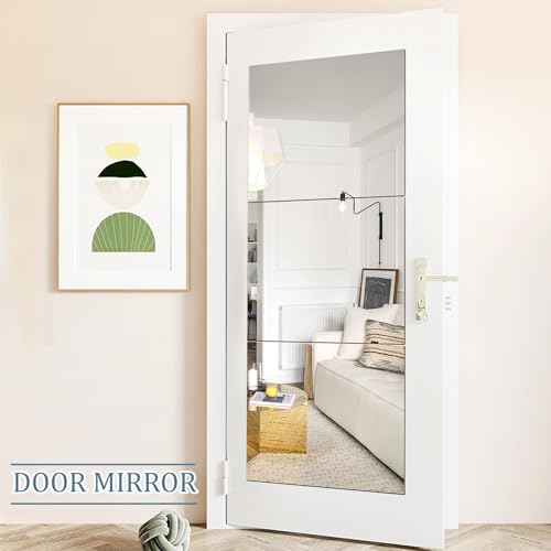 Augshy 4 Pack Self Adhesive Mirror 50x60cm Adhesive Mirror Tiles 2MM Thick Acrylic Stick On Wall Mirrors Sheets Removable Mirror Stickers for Home Decoration