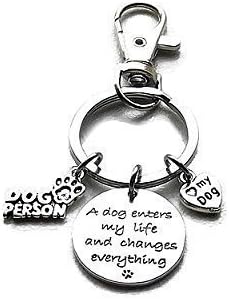 Keychain Love my Dog Keyring Charm Handbag Accessory Bag Tag Key Ring Pet Lanyard Add On