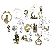 iloveDIYbeads 100g (65pcs) Craft Supplies Small Antique Silver Bronz Animals Cats Charms Pendants for Crafting, Jewelry Findings Making Accessory for DIY Necklace Bracelet (M180)