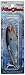 MirrOLure 27MR-18 Mirrodine XL Susp Twitchbait Green Bk/White/Silver 3 1/8in 9/16oz