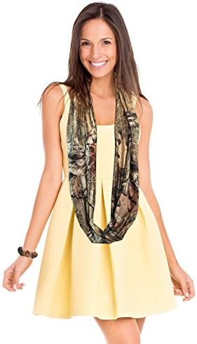 Mossy Oak Womens Infinity Soft Stretch Camo Scarf, Infinity Break Up, OSFM