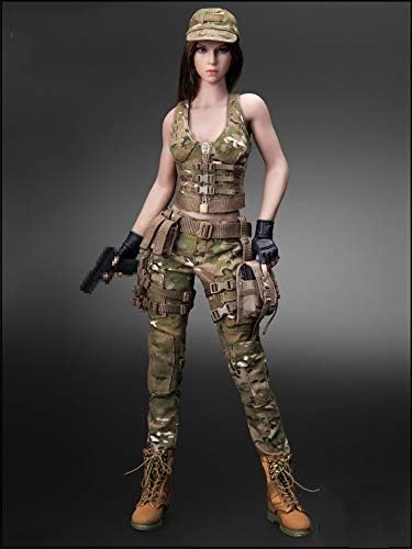 Set A Figure Accessories Camouflage Uniform Set 12" Action Figure Clothes 1/6 Clothes Military Female Character Set 1:6 Hot Girl Clothing