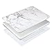 MOSISO Compatible with MacBook Pro 13 inch Case with CD-ROM (Model: A1278, Old Version Release 2012-2008), Plastic Pattern Hard Shell Case & Keyboard Cover & Screen Protector, White Marble