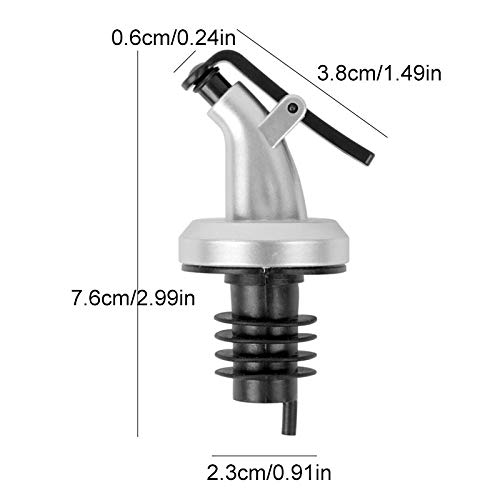 Olive Oil Spout, Oil And Vinegar Dispenser Pour Spouts With Attached Cap for Easy Cover, Perfect Choice for Olive Oil Bottle Pourers and Spout 10-PCS - Thumbnail 4