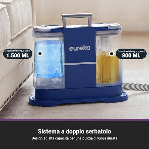NEY100 Lavatappeti, Lavatappezzeria per Tappeti, Lava Tappezzeria per Macchie Quotidiane e Sporco, Pulisci Divani, Moquette, Materassi e Altro, Serbatoio d'Acqua da 1,5 Litri