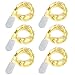 FRIEET Starry String Lights, 6 Pack Fairy Lights Battery Operated, 7.2ft 20LED Christmas Lights Silver Coated Copper Wire Lights Firefly Lights Moon Lights for Party Christmas Decorations(Warm White)