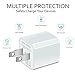 Certified 5W 1A USB Power Adapter [6-Pack] Universal Wall Charger Cube for Plug Outlet for iPhone 8 / X / 7 / 6S / Plus +, iPad, Samsung Galaxy, Motorola, HTC, Other Smartphones (Family Pack) (White)