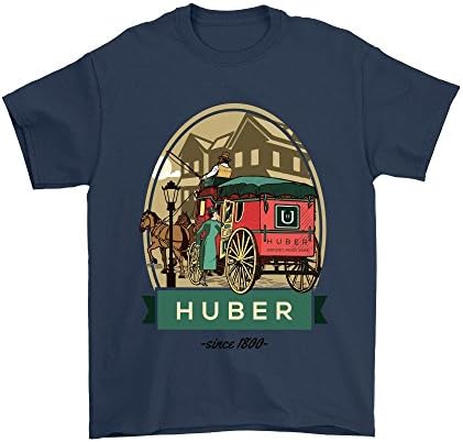 HUBER -Uber Sarcastic Humor T-Shirt For Men, Funny Employee Tee, Top Men Fashion