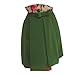 ROPALIA Women Floral Mini Skater Dress See-Through Party Evening Cocktail Dress Green Medium