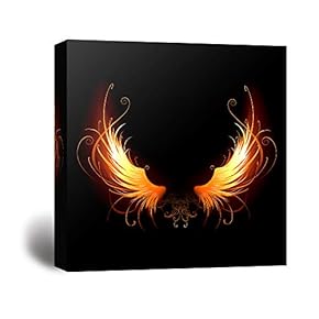 Wall26-Canvas Wall Art-Dragon Wings-Giclee Painting Wall Bedroom Living House Decoration Home Art - 12x12 inches