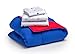 Toddler Bedding Set | Boys 4 Piece Collection | Fitted Sheet, Flat Top Sheet w/ Elastic bottom, Fitted Comforter w/ Elastic bottom, Pillowcase | Delta Children | Boys American | Red White Blue