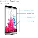 Etopaces 0.3mm 2.5D Premium HD Tempered Glass Film Pro + Installation Auxiliary Tools (For LG G3)
