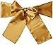 MDS Pack of 25 PCS Satin Chair Sashes Charmeuse Sateen Dining Chair Bows Ribbon Ties Back Sash for Wedding Party Birthday Home Hotel Restaurant Banquet Decoration (7 x 108 Inch, Gold)