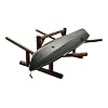 Log-Kayak-Rack-2-Place-Double-Sided-Kayak-and-Canoe-Rack