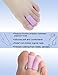 Povihome 10 Pack Toe Sleeves, Gel Toe Protector, Silicone Toe Cushion to Protect Blister, Corns and Calluses on Toes, Prevent Rubbing Skin
