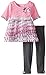 Little Lass Girls' 2 Piece Chiffon Set Textured Pucker Knit